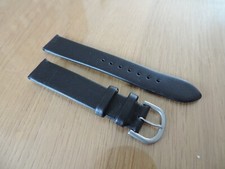 Nivrel Neo Vintage Uhrenarmband Leder - schwarz - 18mm - NEU - NOS -