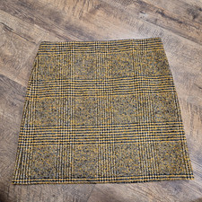 Hallhuber Damen Mini Rock Minirock curry schwarz Gr. 44 NEU