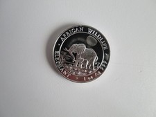 Somalia - 2011-100 Shillings  African Wildlife Elefant - 1 OZ  - 999 Silber
