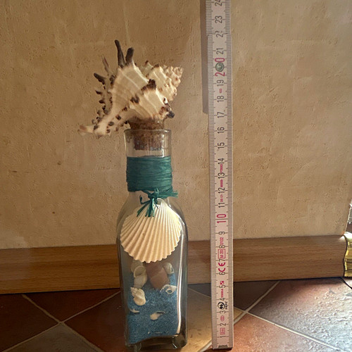 Maritime deko flasche aus glas - deko-flasche,