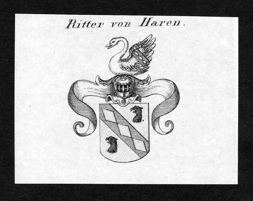 1820 haren wappen adel - ca.,