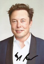 Original Autogramm von ELON MUSK - Tesla