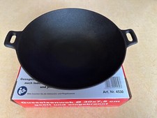 GUSSEISEN WOK 30 cm, Wie neu. Einmal benutzt. Mit OriginalVerpackung