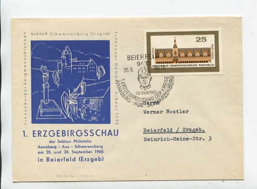 Ddr brief 1127 beierfeld - brief, mi