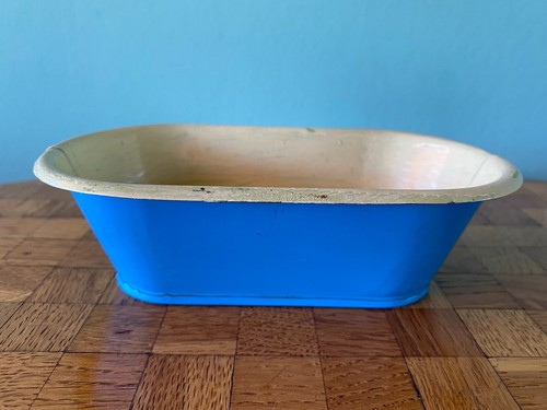 Alte badewanne blech - blech, blau