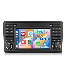 AutoRadio Android 14 2+32G Navi GPS SWC für Mercedes-Benz M-Klasse W164 ML 320