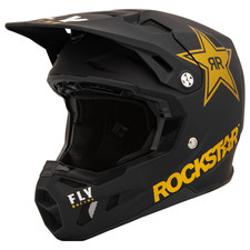 Fly Formula CC Rockstar MX Motorradhelm schwarz gold