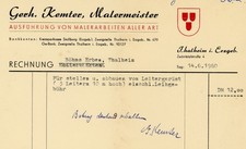 Rechnung Malermeister Thalheim