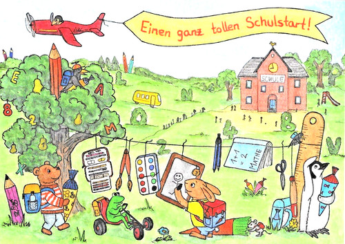 Einen ganz tollen schulstart - ganz,