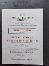 PARTITUR - ERNESTO KOHLER - 30