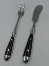  Fürst Petersmühle, Lange Fleischgabel, Buttermesser, geschmiedet, Top-Zustand