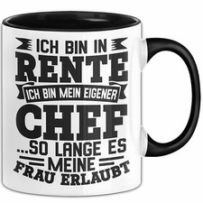 Rente Rentner Tasse Pensionist Großeltern Pension Ruhestand Opa Großvater Großpa