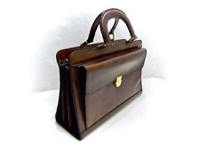 Vintage *Flli Mugnai Firenze* Handtasche Arzt/Doktortasche Aktentasche Leder Neu