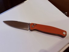 Real Steel Taschenesser HUGINN, G10 ORANGE,VG-10 G10 EDC mit Original Verpackung