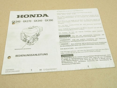Honda gx240 gx270 gx340 - honda, gx390