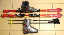TOP Skiset Ski 130 cm incl. Skiservice + Skischuhe Gr. 39 + neue Stöcke