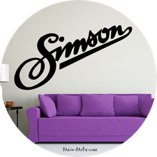 Wandtattoo Simson Schriftzug