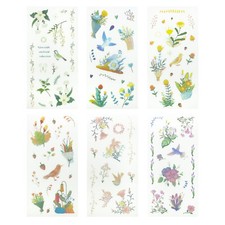 6 Bögen Vintage Sticker