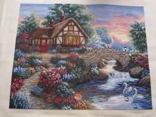 Stickbild - Flusslandschaft