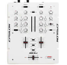 Epsilon Inno-Mix2-W - DJ Mixer 2 Kanal Mischpult DJ-Mixer Battle Mixer 