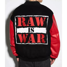 WWE Raw Is War Varsity Jacket