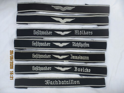 ärmelbänder geschwader - bw, Ärmelbänder: