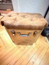 Sitzhocker BOLTZE Hocker Kinley 52 x37 x47 cm, Eisen, Metallic, Shabby, original