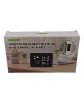 Konsen Funkwetterstation mit Außensensor DCF-Funkuhr, Farbdisplay