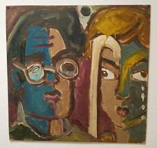 Miklòs Nèmeth (Budapest 1934-2012),   ,  ÖL auf Karton , Budapest 1972