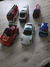 6x Dickie Toys Einsatzfahrzeug Feuerwehr Polizei Krankenwagen Rettungsdienst