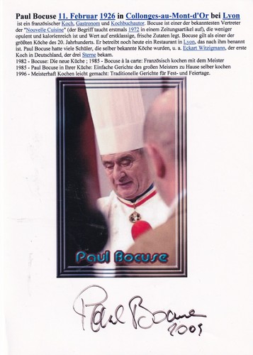 Autogramm paul bocuse - -,
