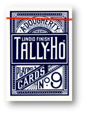 Tally Ho FAN Back Blue Poker