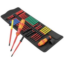 Wera 05006617001 VDE Bit-Schraubendreher 26teilig Kreuzschlitz Phillips,