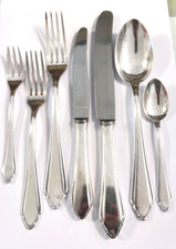 Besteck für 6 Personen Franz Bahner 90er Silber Auflage versilbert 42 Teile