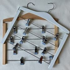 2x Holz Hänge Hosen Rock Bügel Kleiderbügel Tchibo Kleiderschrank Platz Sparen