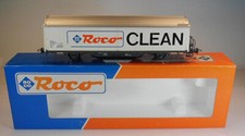 Roco Spur H0 1/87 Nr. 46400 gedeckter Güterwagen Roco Clean KKK NEM OVP #6849