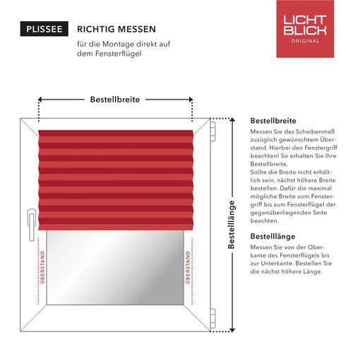 Wabenplissee klemmfix ohne - wabenplissee,