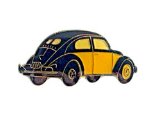 PIN - VW - Volkswagen - Käfer - Brezel Käfer - Gelb / Schwarz - Glasiert - Pins
