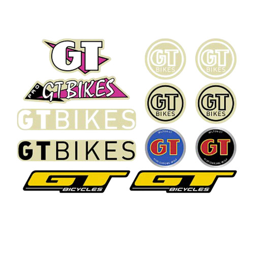 Bikes retro 12x sticker - bikes,
