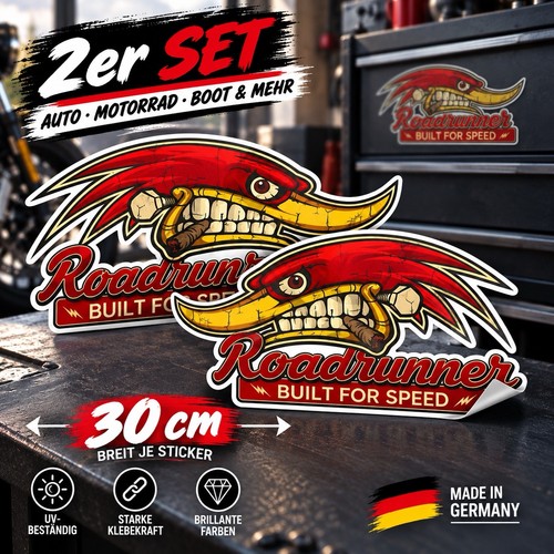 30cm 2er set - roadrunner, built