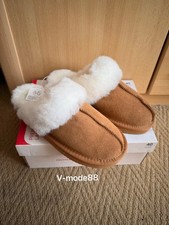 Wildleder Lammfell Hausschuhe