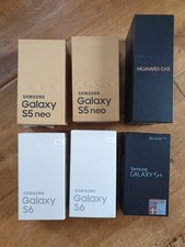 6x Handy Smartphone Verpackung Karton leer Samsung Galaxy S4 S5neo S6 Huawei GX8