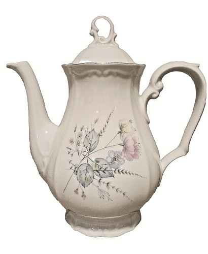 Vintage porzellan kaffeekanne - vintage,
