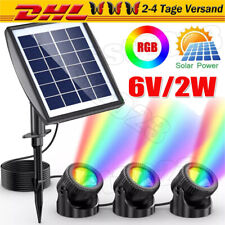 LED Solar Gartenstrahler Solarleuchte Außenleuchte Solarlampen Teichbeleuchtung