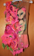 RSG Rhythmic Gymnastics Anzug Leotard Gr. 140-152 NP 650€ viele Strass w.NEU