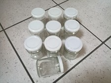 10 x 300 ml Marmeladengläser Einmachgläser Sturzgläser - weisser Deckel 