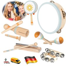 Musikinstrumente für Kinder Kinderspielzeug ab 2 Jahre Holzspielzeug Schlagzeug~