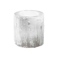 Selenit Teelichthalter 11 cm – Naturstein Kerzenhalter für Harmonie & Ruhe