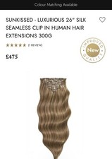 26" Foxy Locks Honey Sunkissed luxuriöse nahtlose ClipIn Echthaar-Extensions