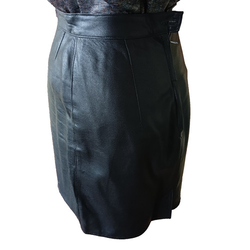 Mini lederrock 34 schwarz - mini-,